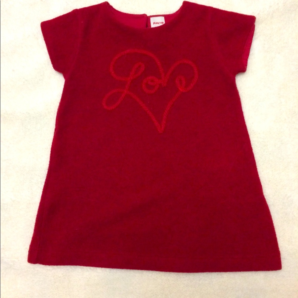 Toddlers red “Love” dress